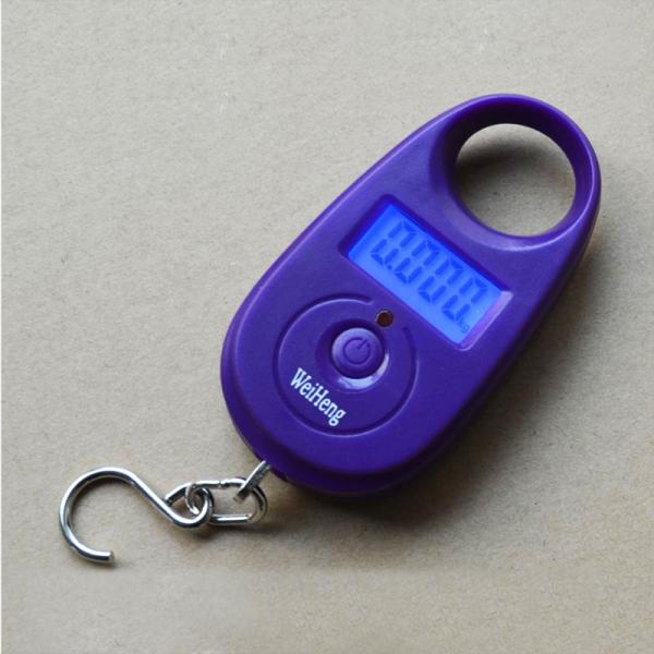 Colorful Digital Hanging Scale Tare Function With 1 * CR2032 Battery Power
