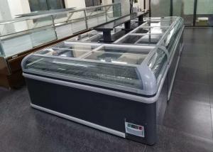 China R290 Propane Refrigerant Frozen Food Island Display Freezer, Auto hotgas defrosting on sale