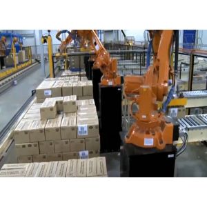 Automatic Robot Palletizing System Machine , Robot Palletiser With ASI System Manufactures