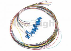 China LC / UPC SM 12 Core Single Mode Fiber Optic Cable Color Coded Fiber Optic Pigtail on sale