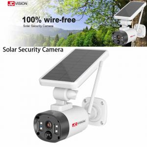  JCVISION Humanoid Detection Solar Security Camera Rechargeable Battery Remote View Manufactures