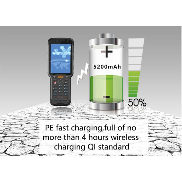 Waterproof Portable Barcode Scanner , Bluetooth Android Handheld Terminal Rugged