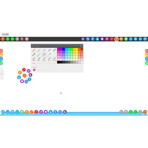 Multi Languages Touch Screen Display Software , Educational Electronic Whiteboard Software