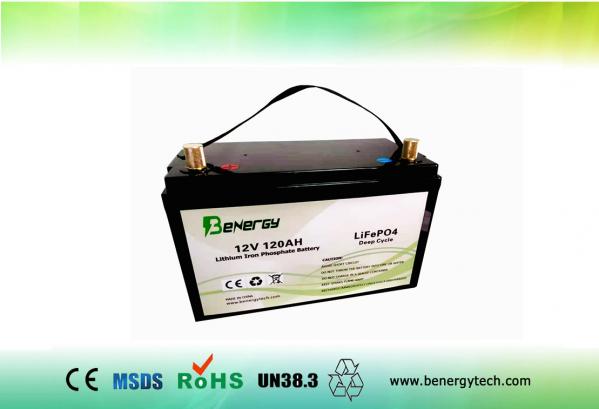 Quality Deep Cycle RV LiFePO4 Battery IP65 12V 120AH Lithium Batteries For Caravans for sale