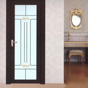  Wood Grain Aluminium Casement Door Aluminum Flush Casement Doors Manufactures