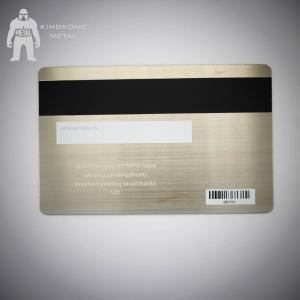 China Bespoke Brushed Metal Business Cards , Silver Metallic Print Business Cards  304 Steel on sale