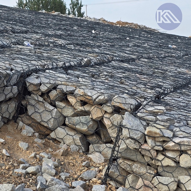 Philippine Size Mesh Gabions 2x1x1 m Easy Build Galvanized Baskets stone wall