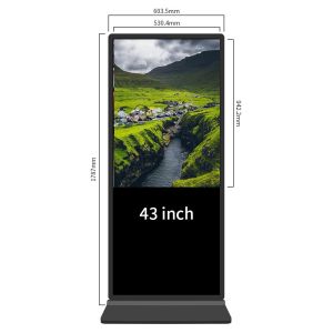 Buy cheap Free Standing Digital Signage 55 Inch With Capacitive Touch Hd I5 Office Support from wholesalers