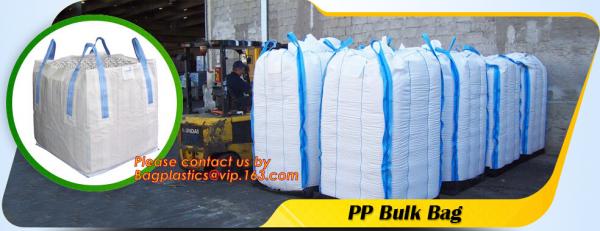 100% virgin PP woven big bag/jumbo bag FIBC for cement sand,super sacks 1000kg pp woven fabric big bags jumbo sand bag
