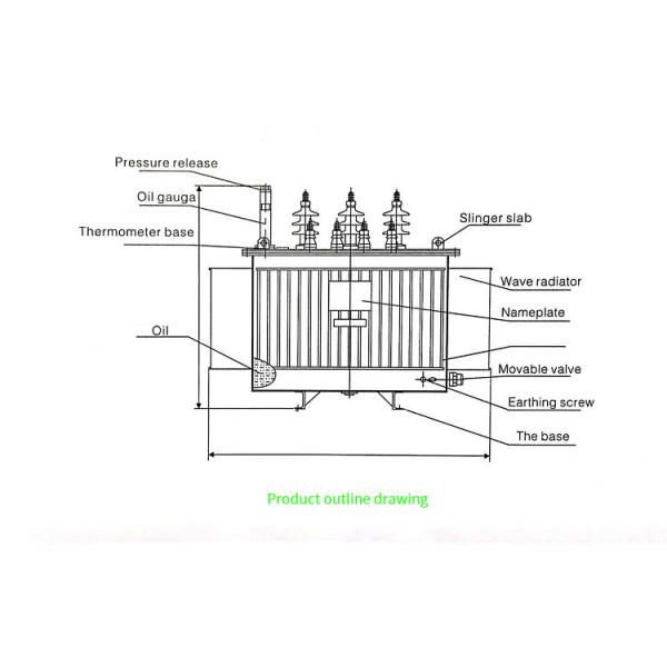 110kv Series Oil Immersed Type Transformer, Frequency 50/60Hz , Copper Material