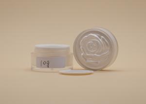 China Customized Cosmetic Cream Containers , Plastic Acrylic Cream Jar For Musk Mud on sale