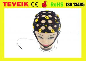 Black Tin Electrode EEG electrode cap, 20 leads separating EEG hat Manufactures