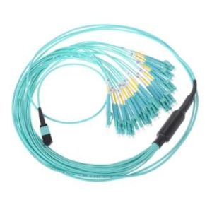Buy cheap MPO To LC Fiber Optic MPO 24 Core OM2 Telecommunication Networks from wholesalers