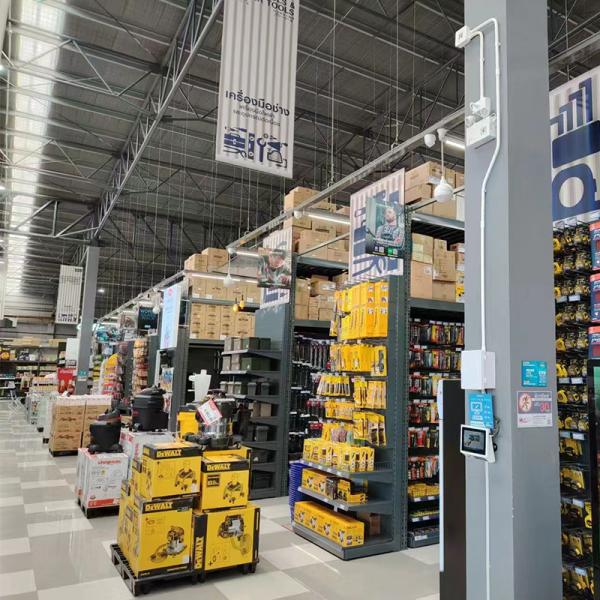 Adjustable Shelves Supermarket Gondola Shelving Customized Size Products Display Shelf