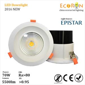  2700k-6500k color temperature led downlight with 120mm cutout cob led ownlight 15w 25w Manufactures