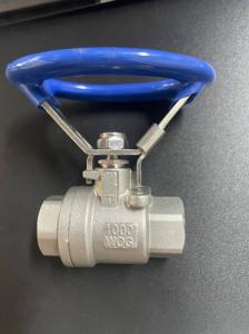  2PC Stainless Steel Oval / Round Handle Thread Ball Valve with Shipping Cost Included Manufactures