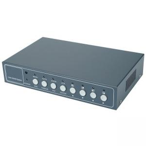 8 Channel Quad Processor , Video Quad Splitter Splitter System With Audio Alarm IR Remote Control