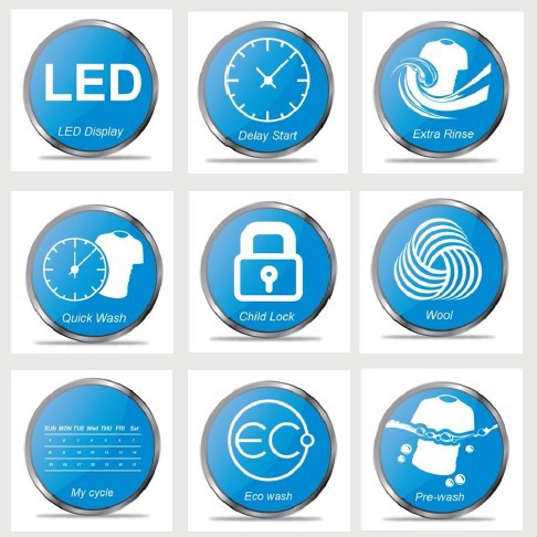 A+++ Big capacity 8/9/10/12/14/17kg front loading washing machine