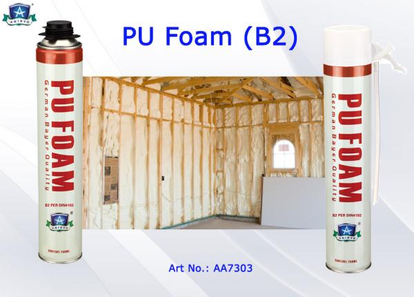 Quality Nonflammable PU Foam Insulation Spray B2 Aristo Multi Purpose Foam Spray Can for sale