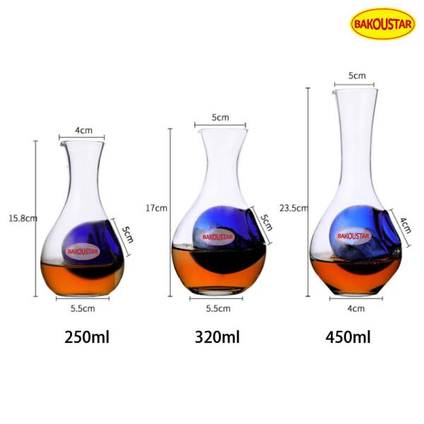 Whiskey Wine Ice Separation Glass Decanter 250ml 500ml