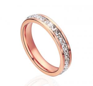 China Diamond Stainless Steel Jewellery Ring  Full Diamond Fashion Ring Custom Championship Rings on sale