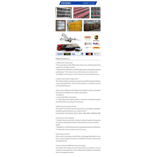 48V 13S Li Ion Battery BMS 10A-25A with 54.6V Charging