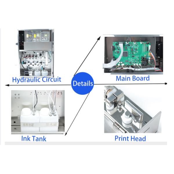 Continuous 1.2mm Date Code Printing Machine Ink Jet Printer For Plastic Bottle
