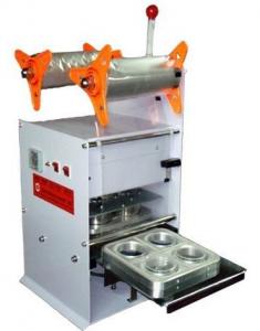  Four Cups Plastic Cup Sealing Machine 220V 50HZ Cup Sealer Sealing Machine Manufactures