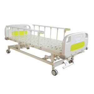 China Medical Equipment Two Cranks  Manual Hospital Bed Fowler Hospital Bed For Patients on sale