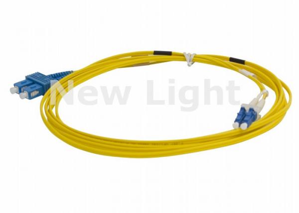 Quality Multi Model 9 / 125 Duplex Optical Fiber Patch Cord LC SC With Good Interchangeability for sale