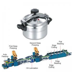  380V 50HZ Cookware Production Line , Automatic Aluminium Pot Making Machine Manufactures