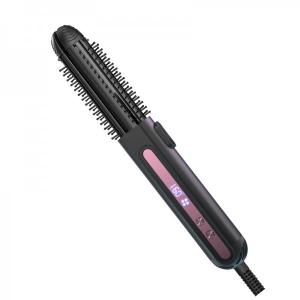 China 3-in-1 Hair Straightener Curling Iron Ionic Ceramic Hot Brush Styler Hair Straightening Tools Styling Salon on sale