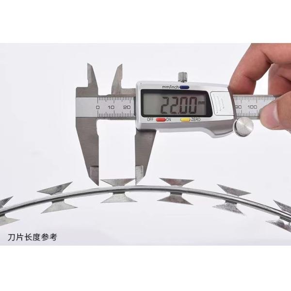 Customized Single Coil Razor Wire Fencing BTO-22 stainless steel