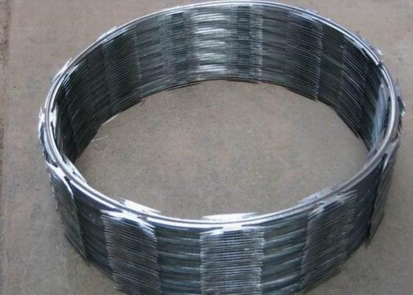 Quality Hot Dip Galvanized Concertina Razor Wire CBT-65 Stainless Steel High Security for sale