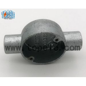 Electrical BS4568 Conduit Circular Through / Two Way Junction Box