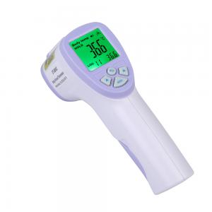 White  Easy Reading Digital Forehead Thermometer Large Screen Backlight Display Manufactures