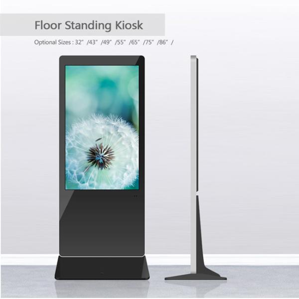 Interactive 65 Inch Digital Signage Vertical Display Windows 10 OS
