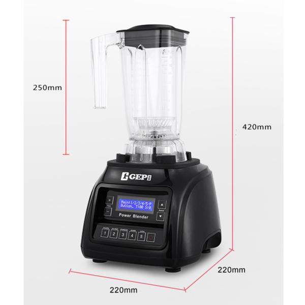 Powerful 220V Multifunctional Commercial Blender for Vegetable Slicing and Ice Crushing