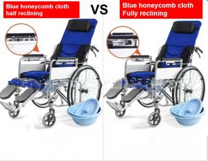 China Disabled Elderly Lightweight Folding Wheelchairs For Travelling on sale