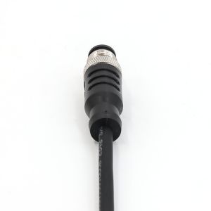 Buy cheap M12 4 Pin Connectors 2M Pre-Assembled Cable Male Straight PVC CE Unshielded from wholesalers