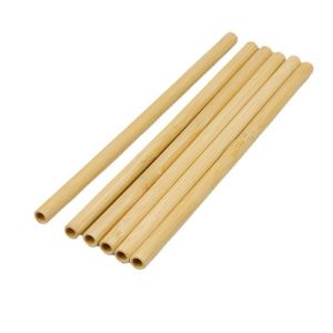Reusable Natural Bamboo Drinking Straw With Customized Laser Label Log
