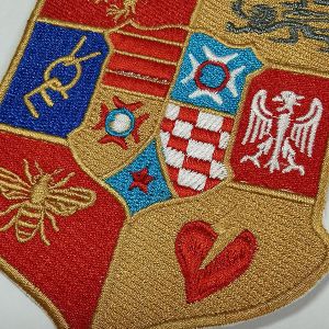 Polyester Threads Custom Embroidered Patches Personalized Velcro Patches