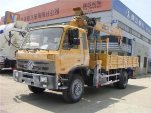 China HOT SALE! 190hp euro3 right hand drive 8 ton dongfeng boom crane truck for sale, 8tons telescopic truck with crane on sale
