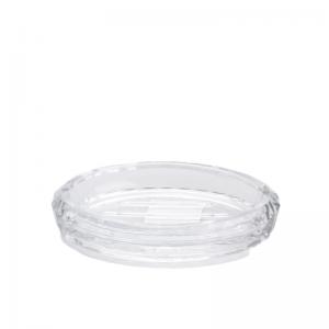 China Oval Heavy Bar Soap Holdernk Bathroom Glass Dispenser Holder on sale