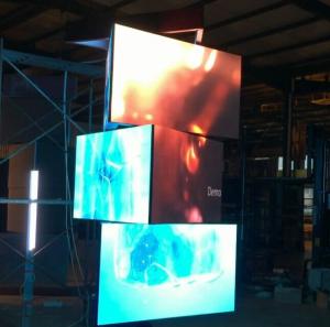  New LED Billboard Outdoor 360 Degree Spinning LED Display Panel Manufactures