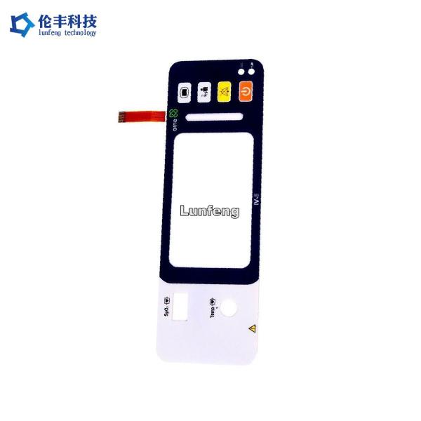 Polyester PET LED Membrane Switch , Customized Design Key Membrane Switch