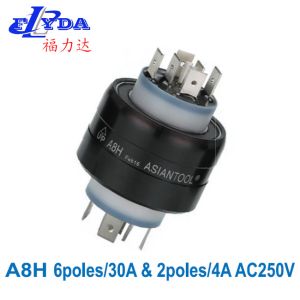  A8H mercury slip rings 6poles/30A&amp;2poles/4A Manufactures