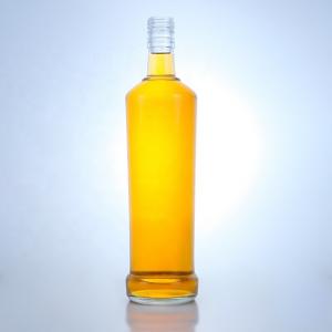  Custom Design 750ml Whisky Glass Bottle with Material and Clear or Customized Color Manufactures