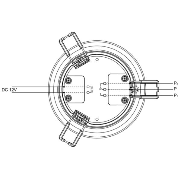Wall Mounted Microwave Security Sensors For LED Panel / Down Light On / Off Function