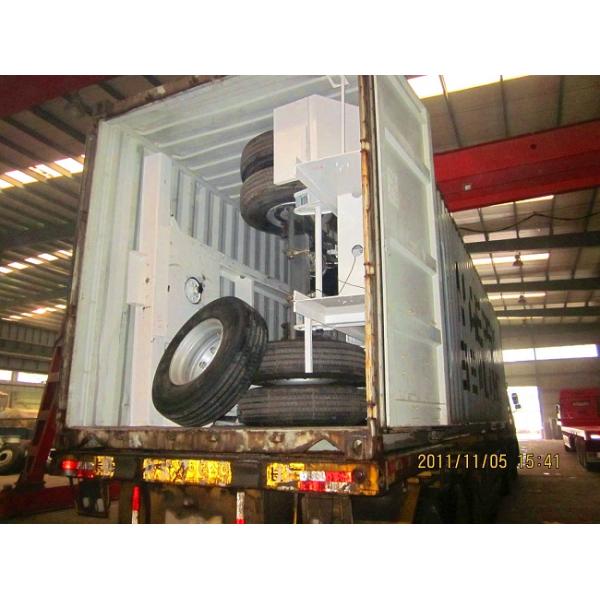 Flatbed 13T FUWA Axle Twistlock Container Semi Trailer